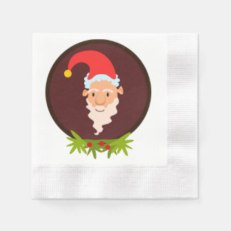 Serviette En Papier Elf Portrait Livre blanc Napkin