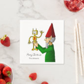 Serviette En Papier Elf & Robot sur papier (En situation)
