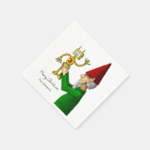 Serviette En Papier Elf & Robot sur papier (Coin)