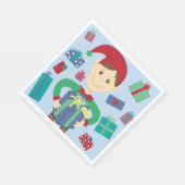 Serviette En Papier Elfe emballer des cadeaux (Coin)