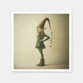 Serviette En Papier Elfe forestier enchanté (Devant)