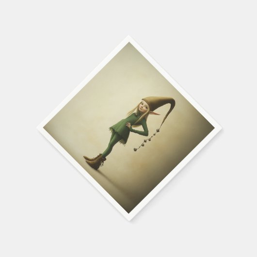 Serviette En Papier Elfe forestier enchanté (Coin)