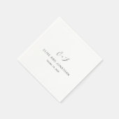 Serviette En Papier Elise Elegant Wedding (Coin)