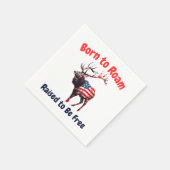Serviette En Papier Elk Flag Amérique (Coin)
