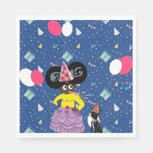 Serviette En Papier Ella B. Jenkins serviette de fête bleu