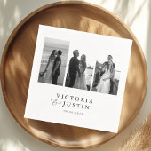 Serviette En Papier ELLA Modern 3 Mariage photo