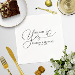 Serviette En Papier Elle A Dit Oui Belle Partie D'Engagement<br><div class="desc">Mignonne calligraphie fiançailles serviettes de fête. Facile à personnaliser avec vos détails. Contactez-moi par conversation si vous avez des questions sur l'oeuvre ou avez besoin d'une personnalisation. VEUILLEZ NOTER : Pour obtenir de l'aide sur les commandes, l'expédition, l'information sur les produits, etc., contactez le service à la clientèle de Zazzle...</div>