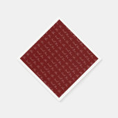 Serviette En Papier Elle A Dit Oui, Élégante Typographie (Coin)