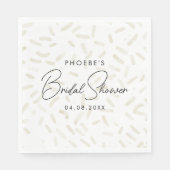 Serviette En Papier Elle a été cueillie Fête de mariage en blanc (Devant)