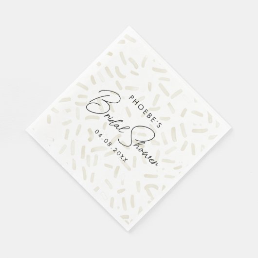 Serviette En Papier Elle a été cueillie Fête de mariage en blanc (Coin)
