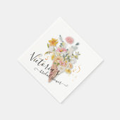 Serviette En Papier Elle a été emportée par la Fête des mariées Bouque (Coin)