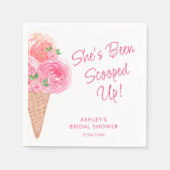 Serviette En Papier Elle a été ramassée dans la Fête des mariées de gl (Devant)