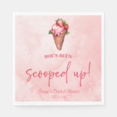 Serviette En Papier Elle a été ramassée ! Réception de mariage glace  (Devant)