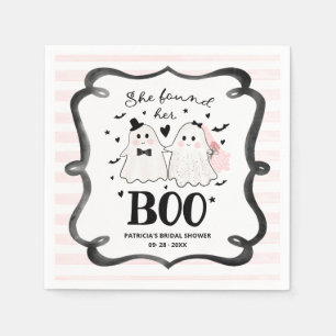 Serviette En Papier Elle a trouvé sa Boo Halloween Shower de mariage  