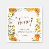 Serviette En Papier Elle a trouvé sa douche nuptiale Honey (Devant)