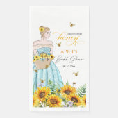 Serviette En Papier Elle A Trouvé Sa Fête des mariées De Miel (Devant)