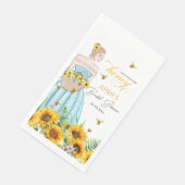 Serviette En Papier Elle A Trouvé Sa Fête des mariées De Miel (Coin)