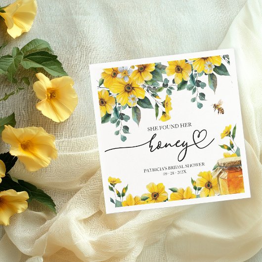 Serviette En Papier Elle A Trouvé Sa Fête des mariées De Miel