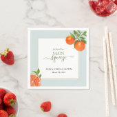 Serviette En Papier Elle a trouvé sa mariée principale Squeeze Orange (En situation)