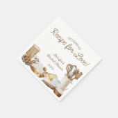 Serviette En Papier Elle a trouvé sa recette pour l'amour ! Fête des m (Coin)