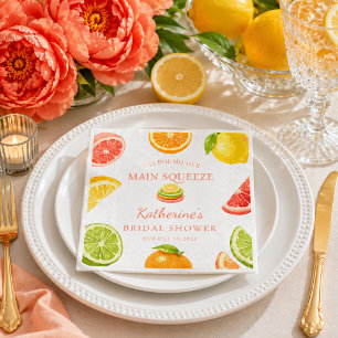 Serviette En Papier Elle a Trouvé Sa Tenue de Mariée Citron Fête de Fi