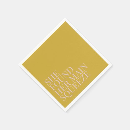 Serviette En Papier Elle a Trouvé Son Amour Principal Réception de Mar (Coin)