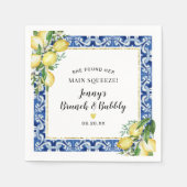 Serviette En Papier Elle a trouvé son brunch au citron pétillant Main (Devant)