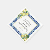 Serviette En Papier Elle a trouvé son brunch au citron pétillant Main (Coin)