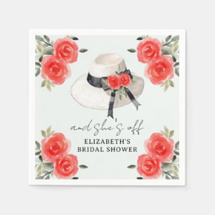 Serviette En Papier Elle a trouvé son Honey Bridal Shower Blanc