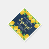 Serviette En Papier Elle a trouvé son Lemon Bridal Shower (Coin)