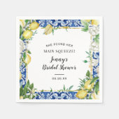 Serviette En Papier Elle A Trouvé Son Principal Squeeze Lemon Bridal S (Devant)
