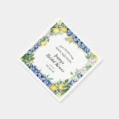 Serviette En Papier Elle A Trouvé Son Principal Squeeze Lemon Bridal S (Coin)