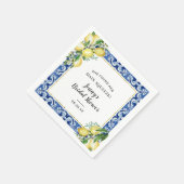 Serviette En Papier Elle A Trouvé Son Principal Squeeze Lemon Fête des (Coin)