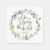 Serviette En Papier Elle Attache La Fête des mariées Du Noeud (Devant)