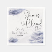 Serviette En Papier Elle est au septième ciel pour la fête de mariage (Devant)