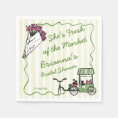 Serviette En Papier Elle est fraîche de la douche de mariage personnal (Devant)