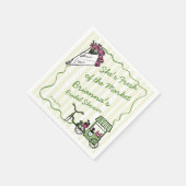 Serviette En Papier Elle est fraîche de la douche de mariée sur mesure (Coin)