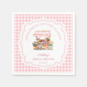 Serviette En Papier Elle est fraîche de la Fête des mariées florale du (Devant)