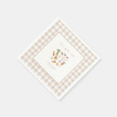 Serviette En Papier Elle est hors du marché floral douche de mariée (Coin)