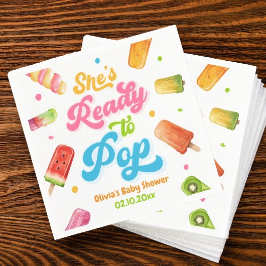 Serviette En Papier Elle est prête à faire du Baby shower populaire