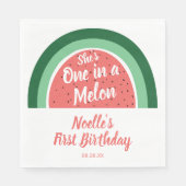 Serviette En Papier Elle est une dans un Melon, Watermelon Rainbow Bir (Devant)