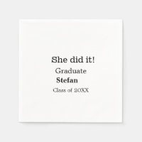 Elle l'a fait diplômée ajouter nom classe de texte