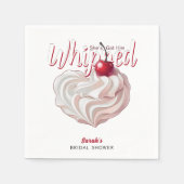 Serviette En Papier Elle L'a Mis Crème Chantilly Cerise Enterrement de (Devant)