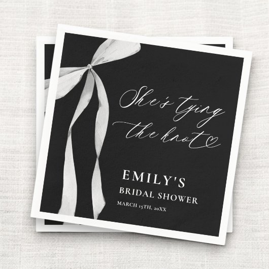 Serviette En Papier Elle noue la Fête des mariées