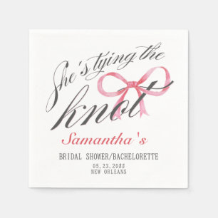 Serviette En Papier Elle noue la Fête des mariées de coquette de la bo