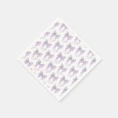 Serviette En Papier Elle noue la Fête des mariées Lilac Bow (Coin)