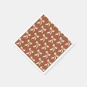 Serviette En Papier Elle noue le nœud Bow Pattern Shower de mariage (Coin)