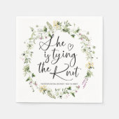 Serviette En Papier Elle noue le nœud de mariage Shower (Devant)