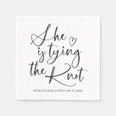 Serviette En Papier Elle Noue Les Fils de Mariage (Devant)