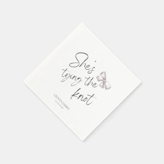 Serviette En Papier Elle organise une fête de douche de mariage (Coin)